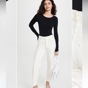 Citizens of Humanity Florence straight leg denim raw hem